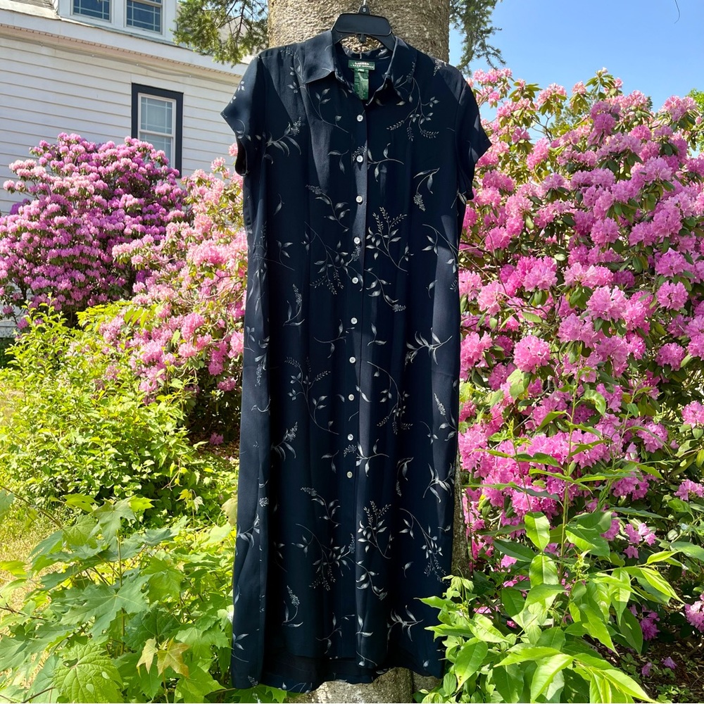 Ralph Lauren vintage silk dress (updated measurements)